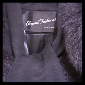 Beautiful  Vintage Wool Fox Tail Coat